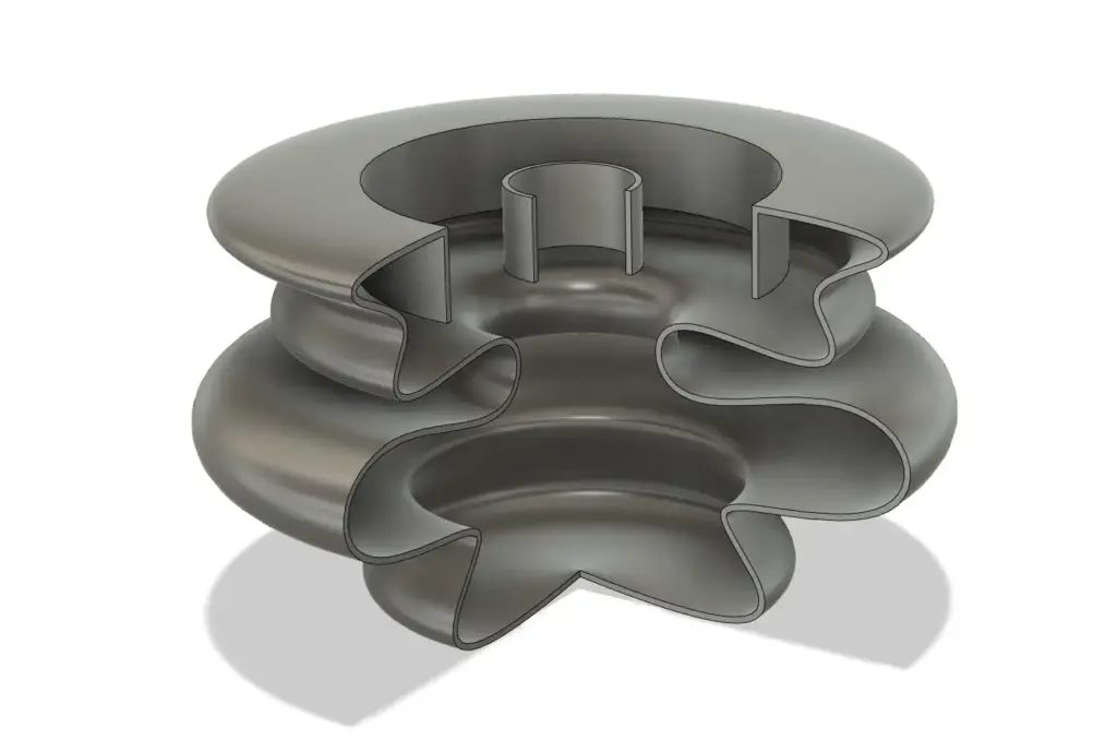 Bild CAD-Datei_de_ vase querschnitt 3D-Druckdaten